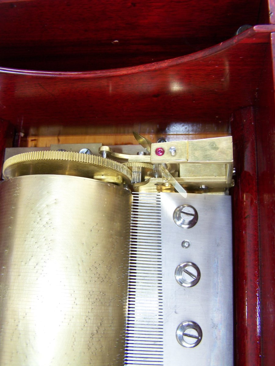 Swiss Music Box Signed Ducommun Girod-photo-6