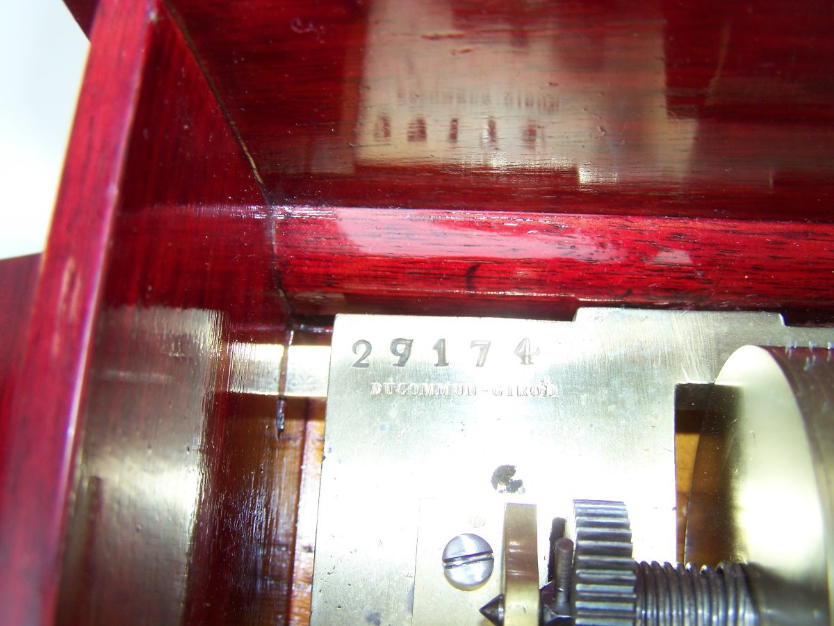 Swiss Music Box Signed Ducommun Girod-photo-8