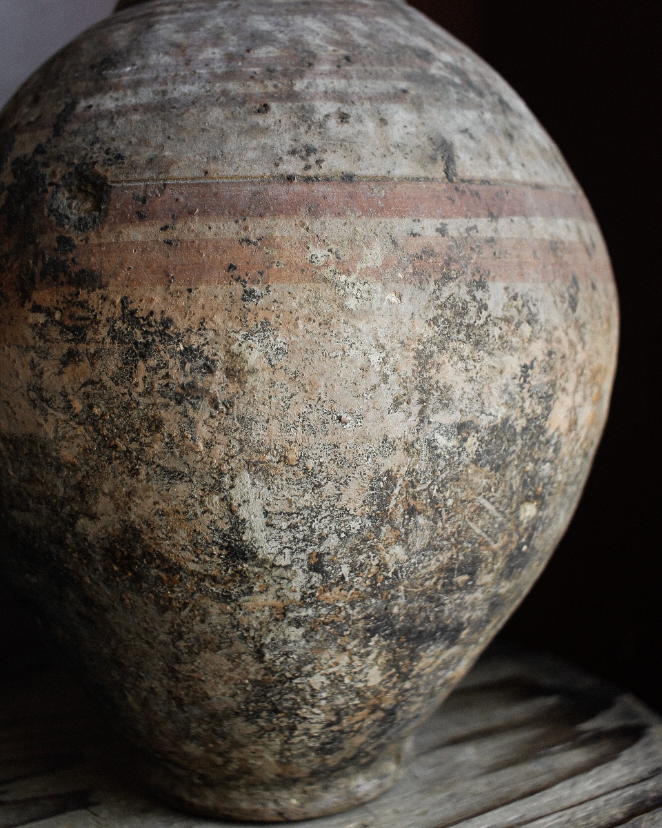 Vase à décoration rubanée de la période prédynastique de Nagada II-photo-3