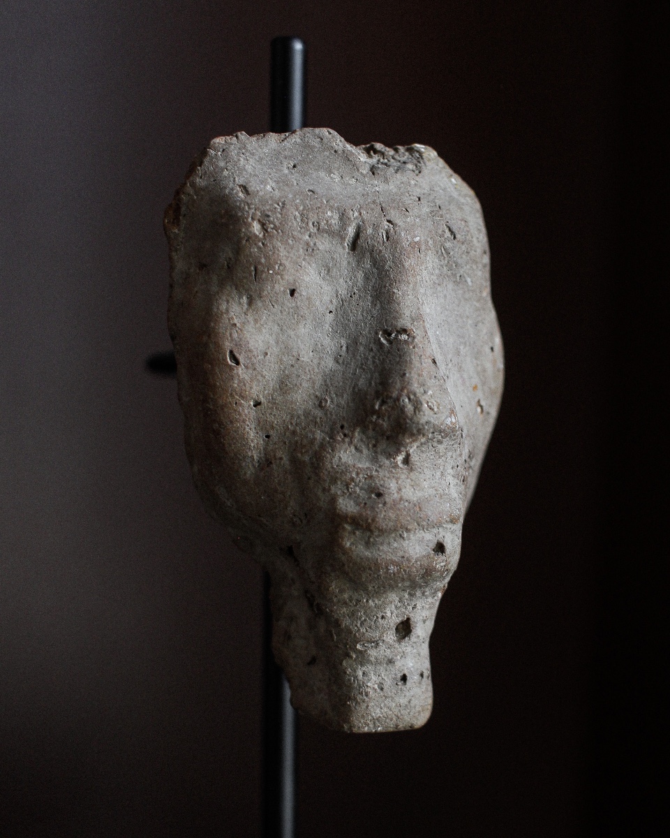 New Kingdom Pharaonic Head On Stand-photo-2