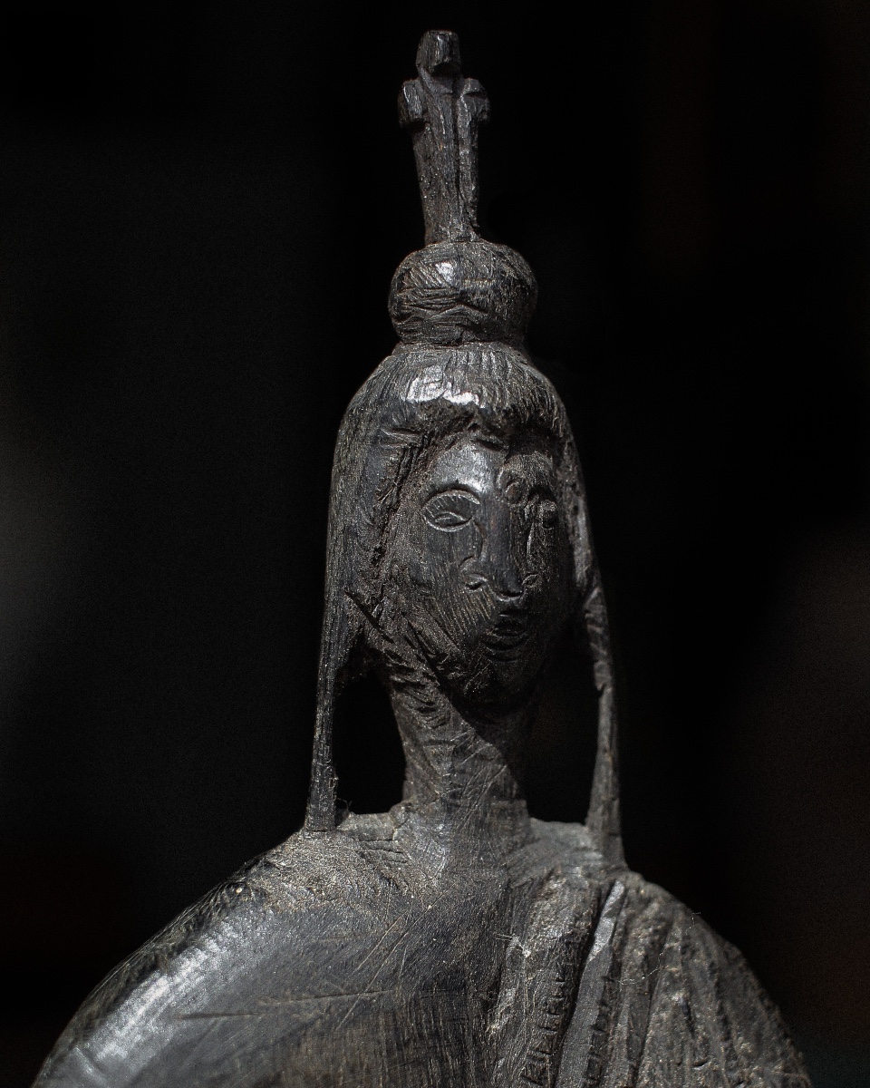 Sculpture de Bouddha naïf de la fin de la période Edo-photo-3