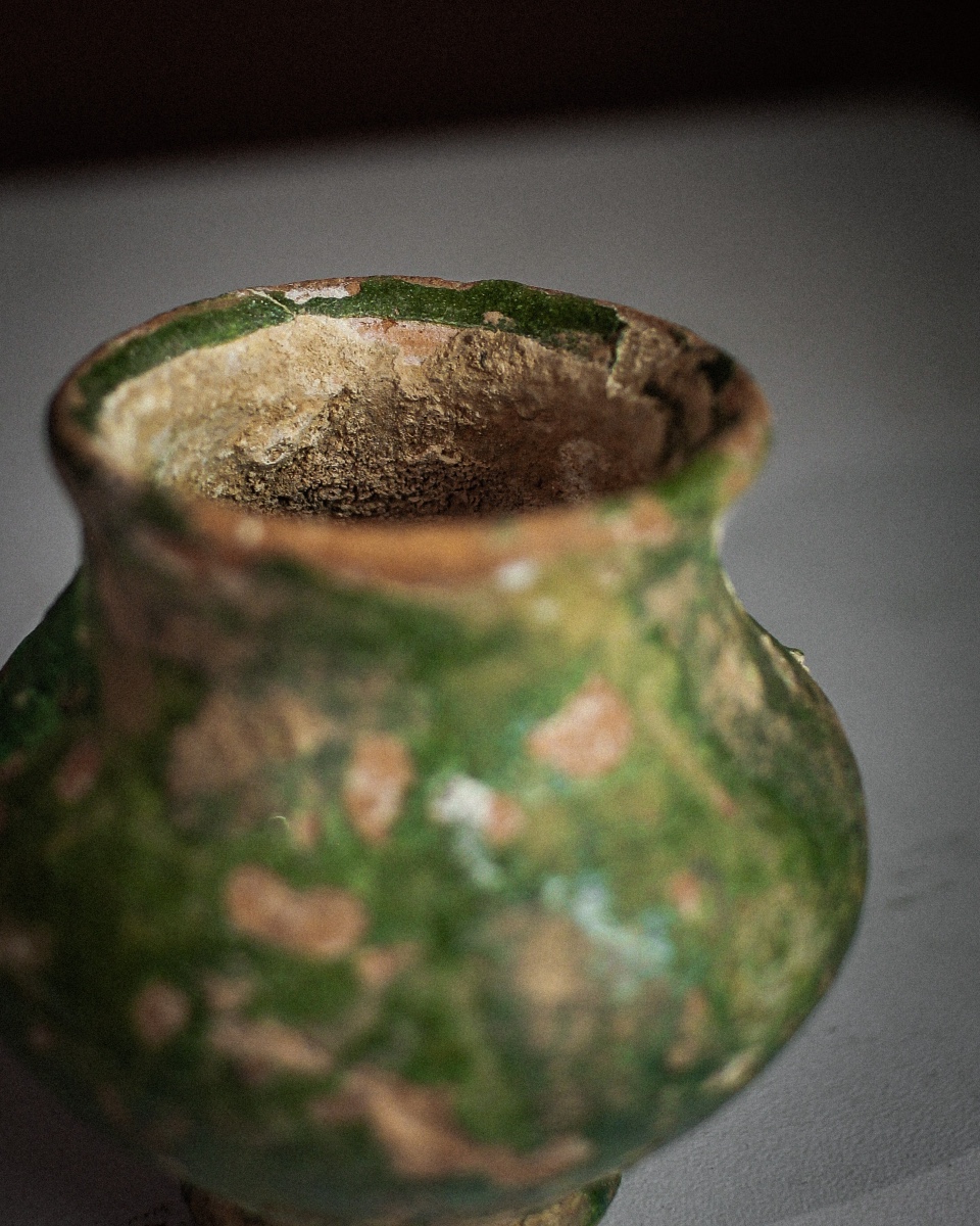 pichet parthe à glaçure verte-photo-2