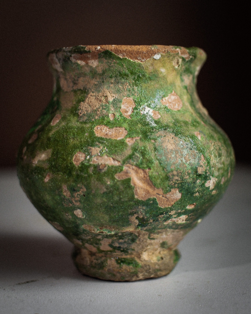 pichet parthe à glaçure verte-photo-3