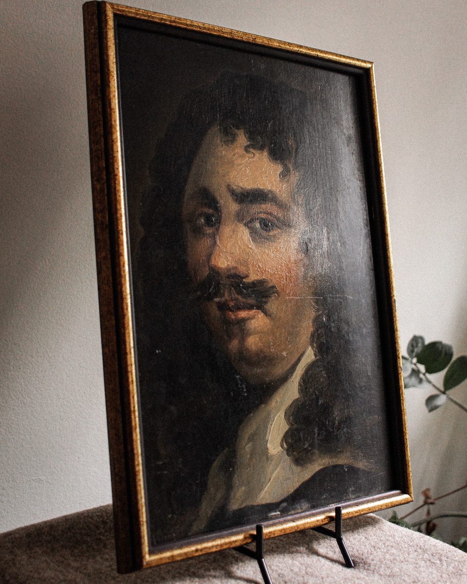 Portrait Of William Dobson (1611–1642), From The Dobson Circle, Oil On Panel-photo-1