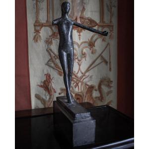 Danseur de corde, Mario Negri (1916 - 1987), Sculpture en bronze, 1954