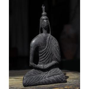 Sculpture de Bouddha naïf de la fin de la période Edo