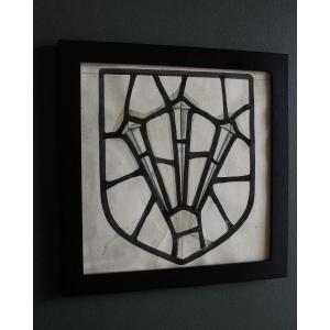 Stained Glass Cartoon From Powell & Sons Depicting The Instruments Of The Passion