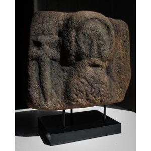 Rare Sandstone Effigy Of A 12th Century Templar Knight, On Its Base