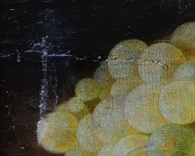 Nature morte sur un entablement par Eugène Bulot (1829 - 1883) huile sur toile - 55 X 46 cm -photo-1