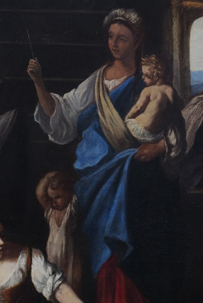 École italienne du XVIIIe siècle Suiveur de Giuseppe Maria Crespi (115 x 94 cm)-photo-4