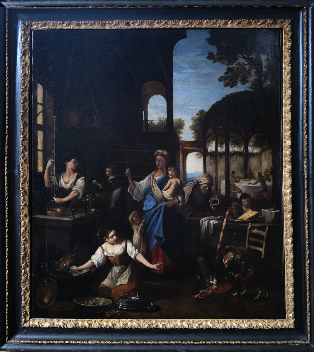 École italienne du XVIIIe siècle Suiveur de Giuseppe Maria Crespi (115 x 94 cm)