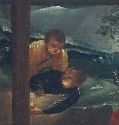 Nativity - Northern School - 17th Century - 64 X 51 Cm-photo-3