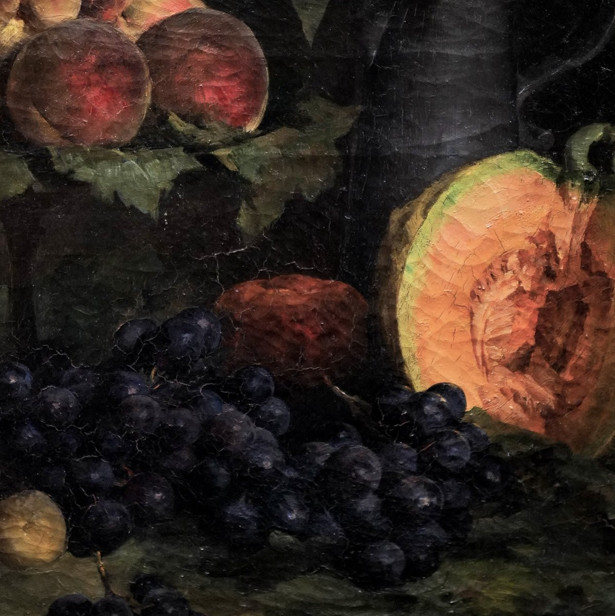 Gustave Bienvetu (1850 - 1916) Nature morte aux fruits - 45 X 57-photo-2