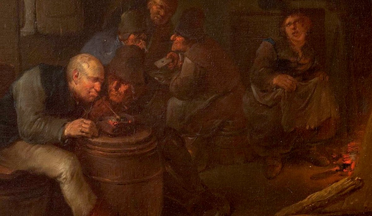 Egbert Van Heemskerck (1634 - 1704) Smokers And Card Players In A Tavern 27 X 36 Cm-photo-2