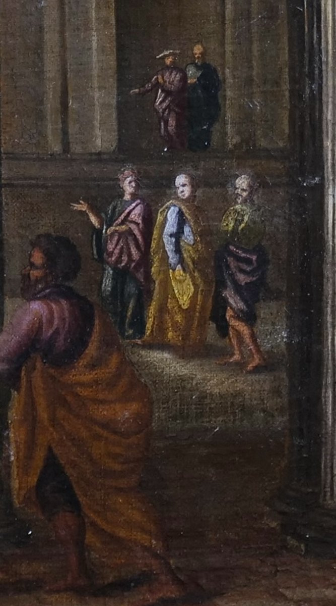 Late 17th-century Romano-bolonese School (82 X 121 Cm) In The Manner Of Jean Lemaire-photo-3