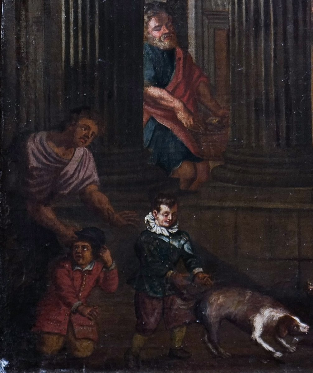 Late 17th-century Romano-bolonese School (82 X 121 Cm) In The Manner Of Jean Lemaire-photo-3