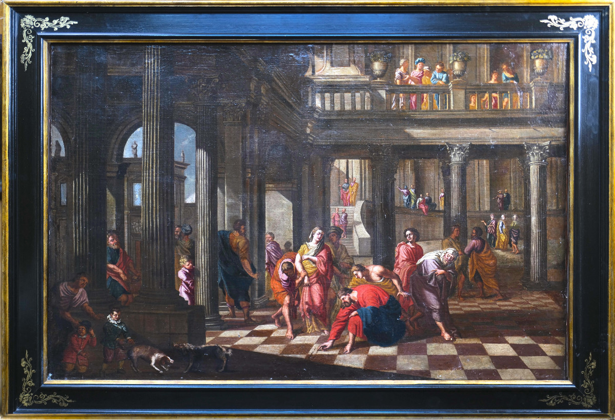 Late 17th-century Romano-bolonese School (82 X 121 Cm) In The Manner Of Jean Lemaire