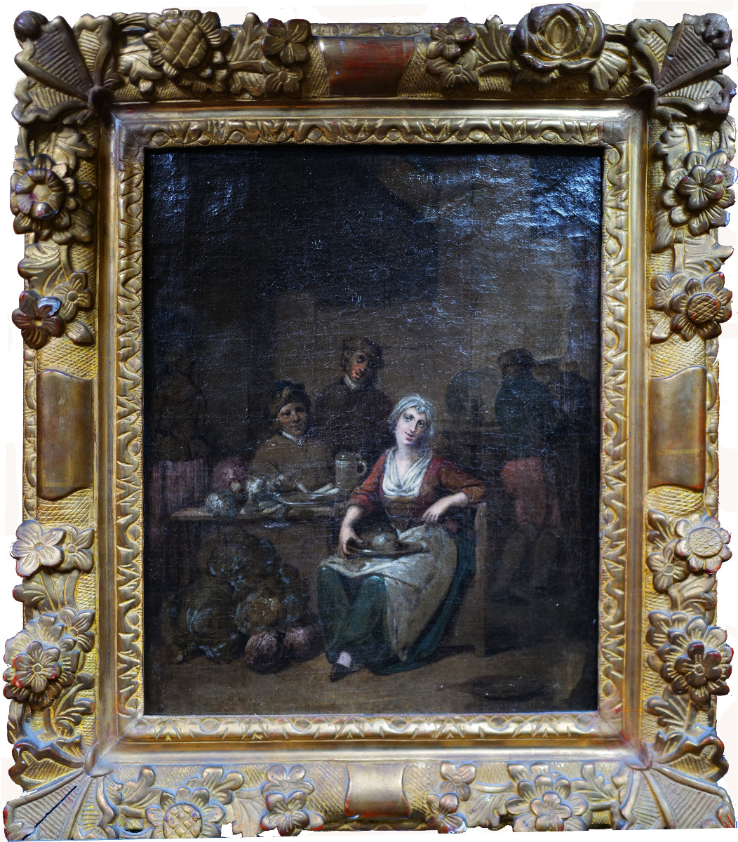 École flamande XVIIIe, (43 X 35,5 cm) attribuée à Jan Baptiste Lambrechts
