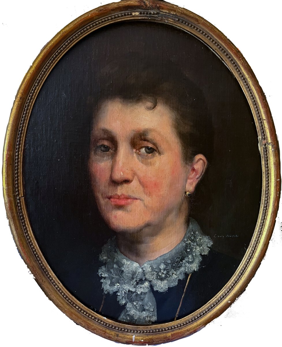 Louis Van de Velde (né à Lille, 1872) Portrait de la mère de l’artiste 44,5 x 35 cm