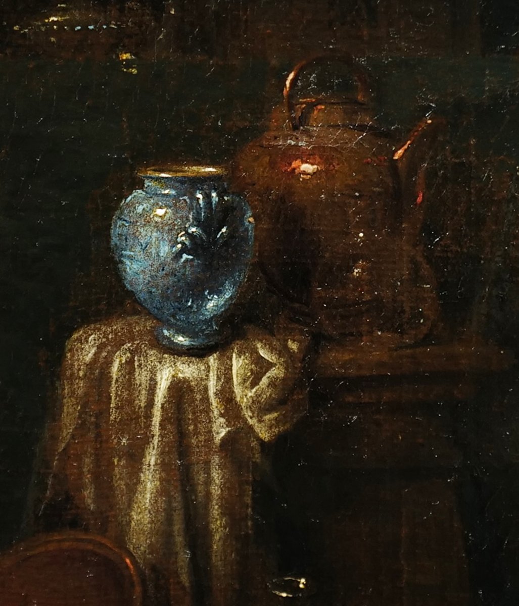 Gian Domenico Valentino (active C. 1661–1681) Still Life With Kitchen Utensils (32×43)-photo-3