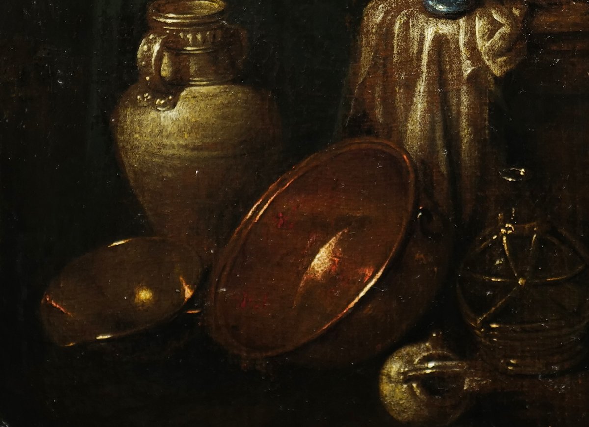 Gian Domenico Valentino (active C. 1661–1681) Still Life With Kitchen Utensils (32×43)-photo-4