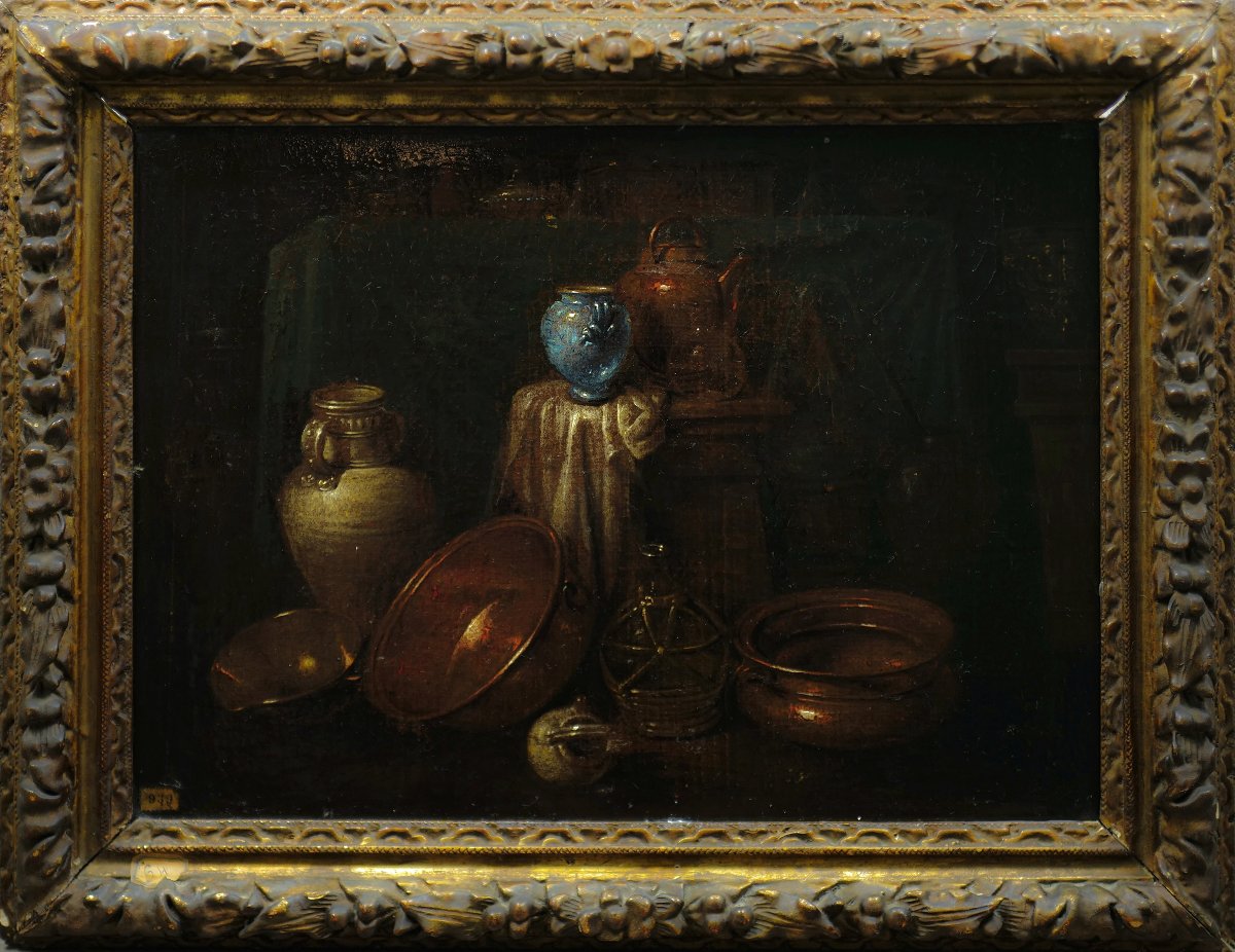 Gian Domenico Valentino (active C. 1661–1681) Still Life With Kitchen Utensils (32×43)