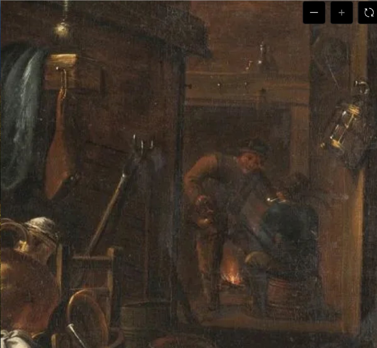 17th-century Flemish - Hendrick Martensz Sorgh (1611–1670) Kitchen Scene  - 100 × 81 Cm-photo-4