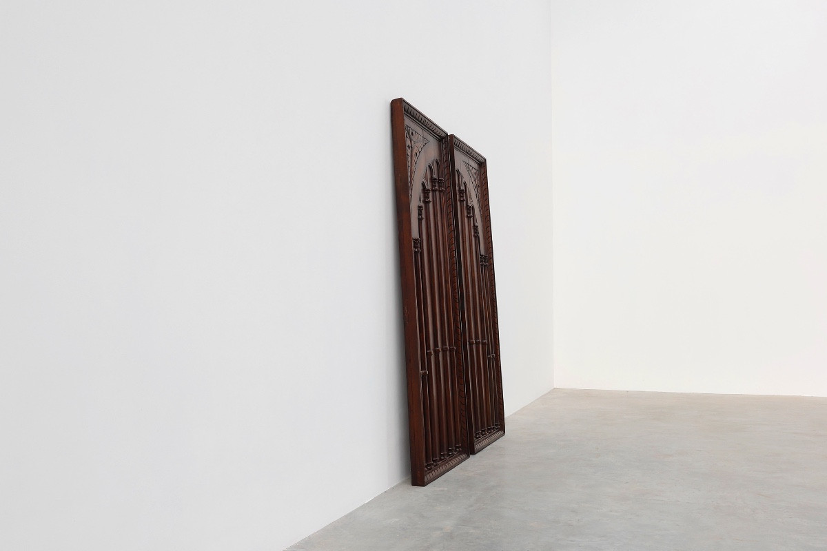 Pair Of Large Portuguese Oak Carved Wall Panels, Circa 1850-photo-6