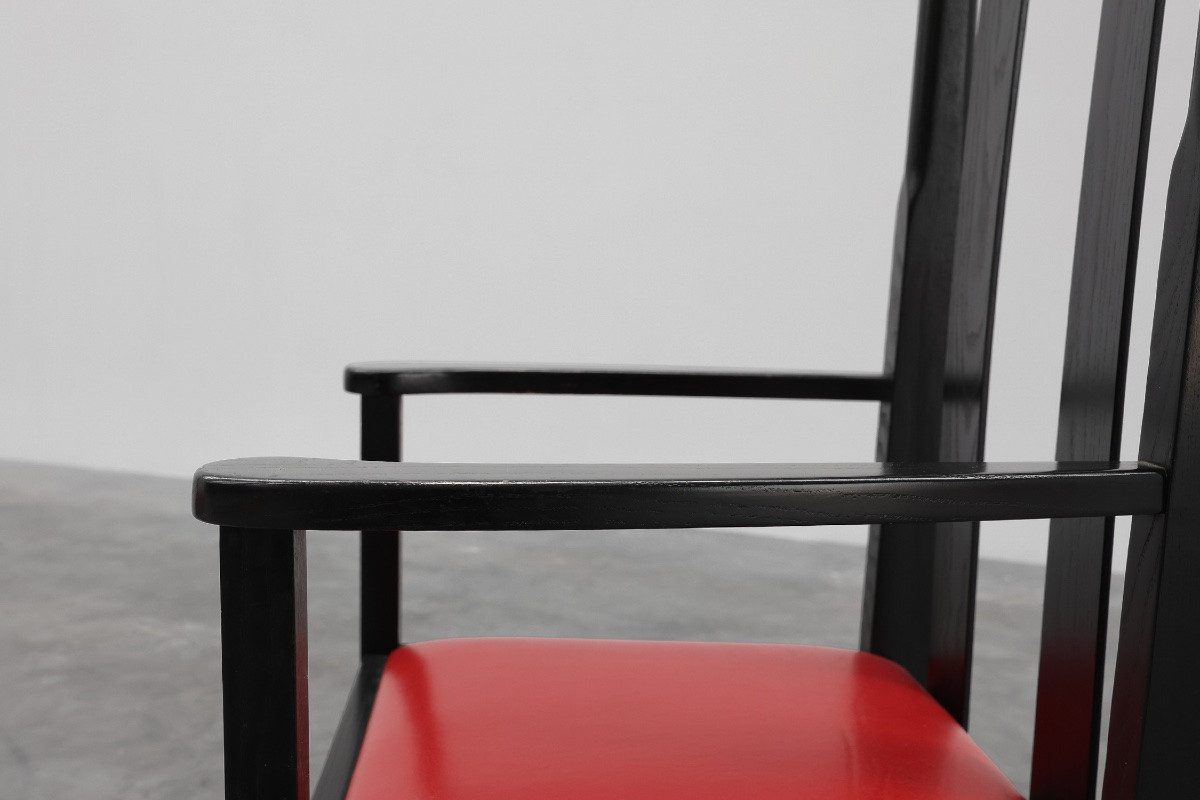      Pair Of Argyle Chairs By Charles Rennie Mackintosh For Atelier International, Italy-photo-3