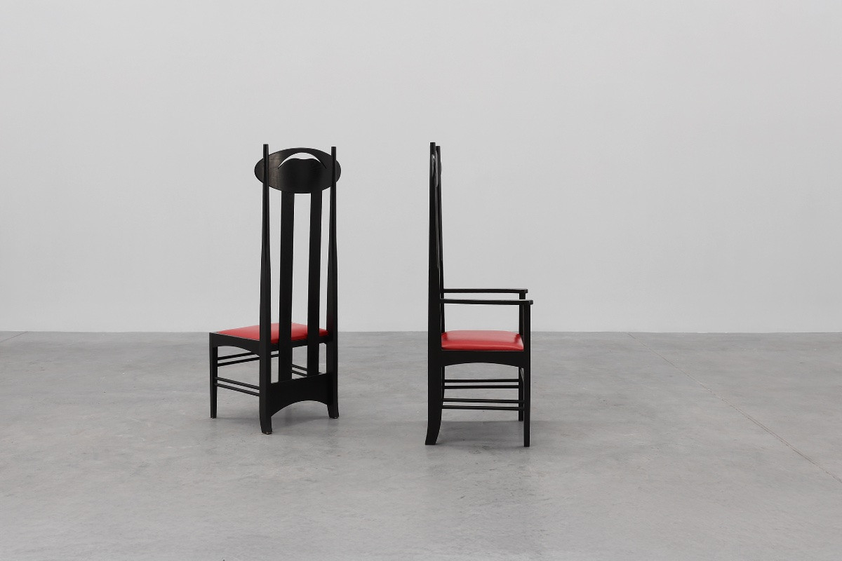      Pair Of Argyle Chairs By Charles Rennie Mackintosh For Atelier International, Italy-photo-1