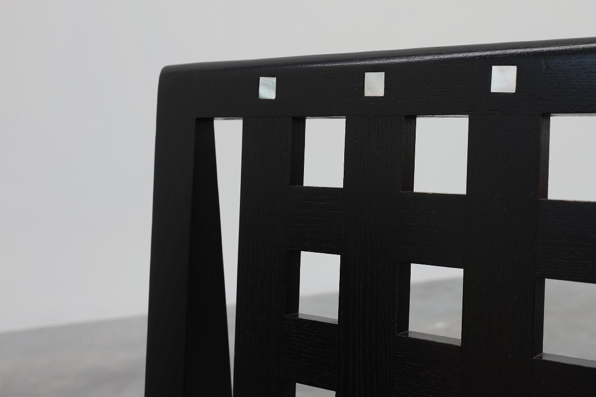 Ensemble De 4 Chaises De Salle à Manger Ds3 Par Charles Rennie Mackintosh Pour Atelier Int-photo-3