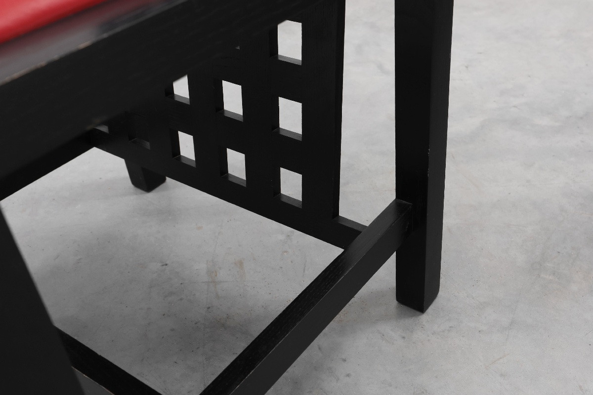 Ensemble De 4 Chaises De Salle à Manger Ds3 Par Charles Rennie Mackintosh Pour Atelier Int-photo-3