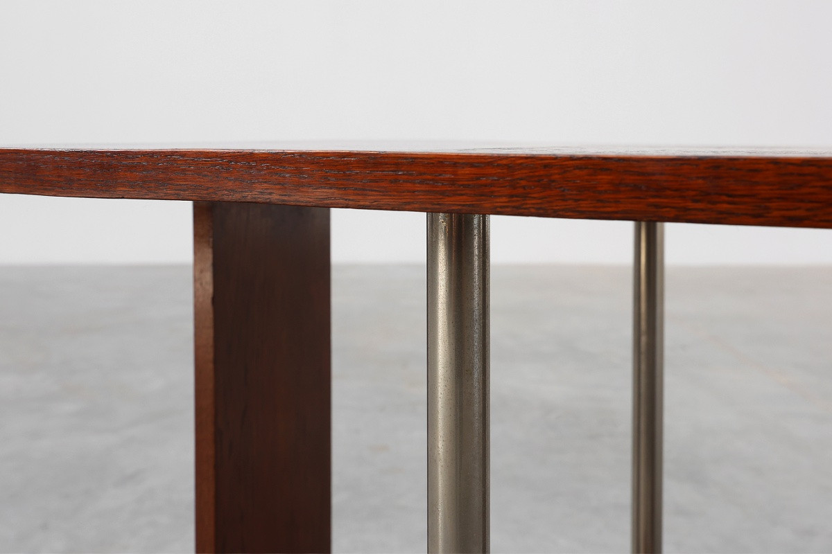 Table d'appoint carrée Art Déco en placage de chêne, France vers 1925-photo-6