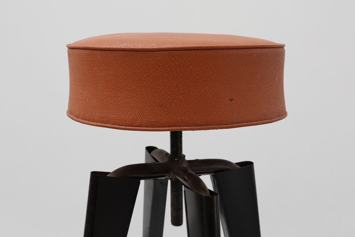 Tabouret Clemenceau emblématique d'André Domin et Marcel Genevière, France 1957-photo-3