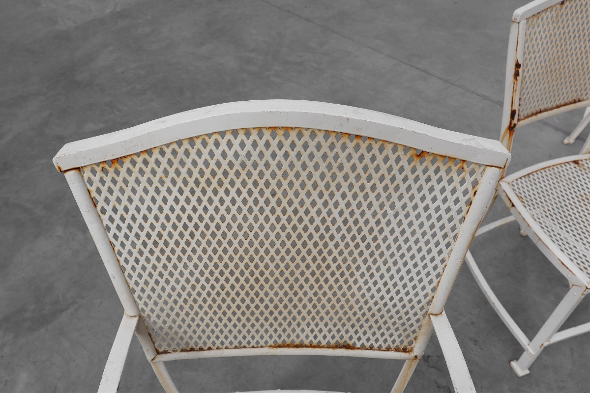 Set Of 4 Iron Garden Chairs By Gustave Serrurier-bovy For Serrurier Et Cie, 1903-photo-7