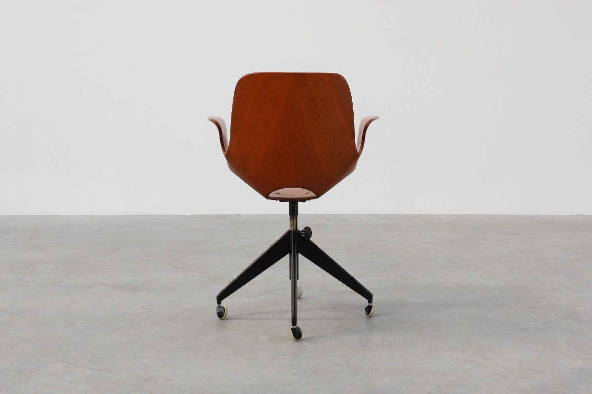 Medea Office Chair By Vittorio Nobili For Fratelli Tagliabue, Italy 1950s-photo-8