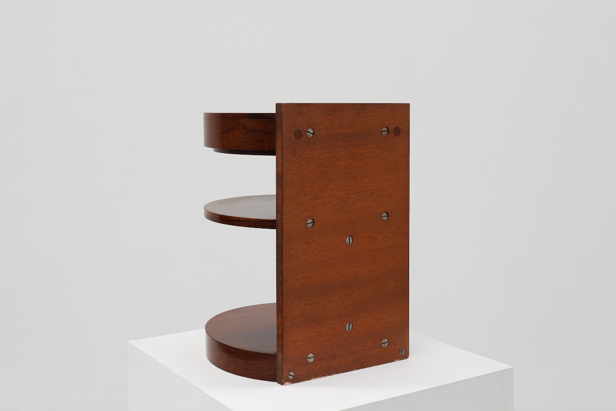 Table de chevet ou armoire en bois de Michel Dufet de style Art déco, France vers 1930-photo-8