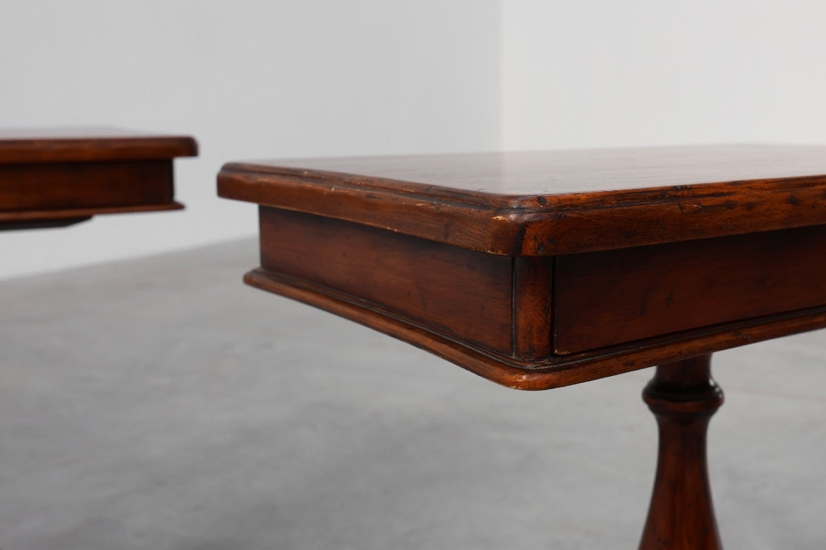 Pair Of 20th Century English George IV Style Bedside Tables-photo-6