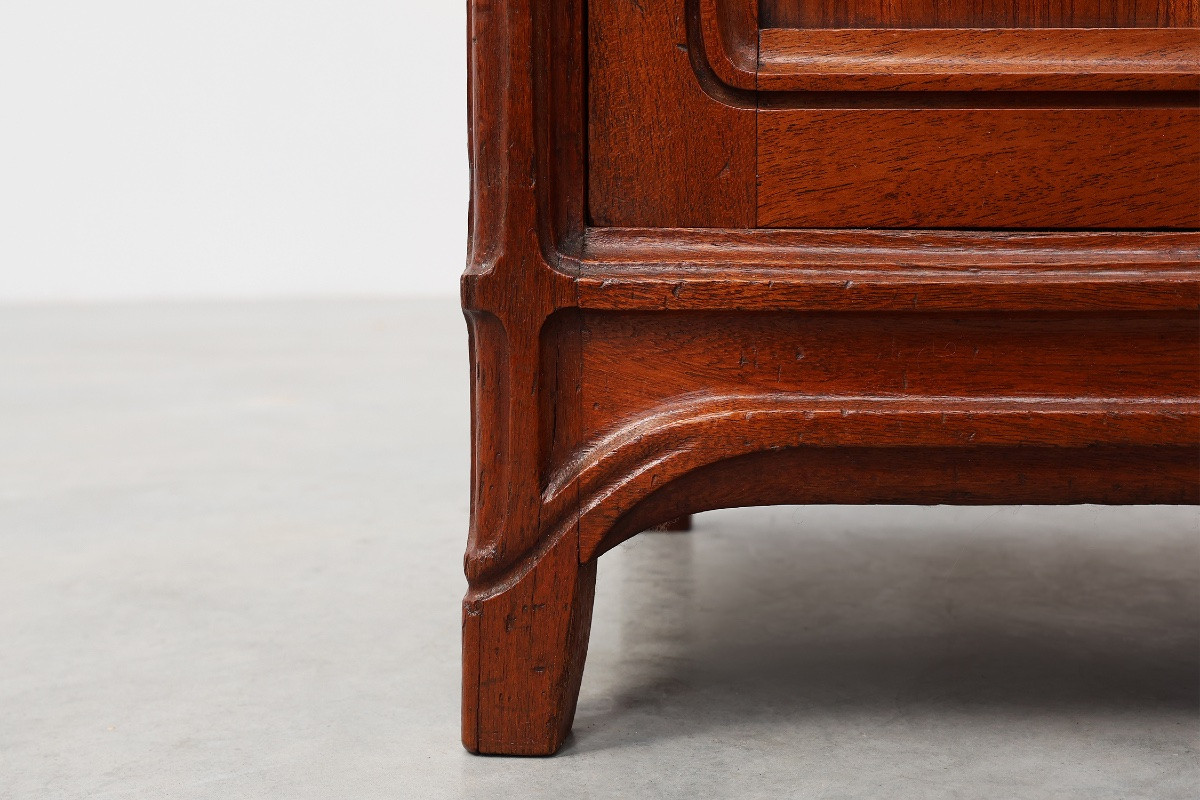 Pair Of Art Nouveau Bedside Tables With Marble Tops By Paul Alexandre Dumas, France -photo-7