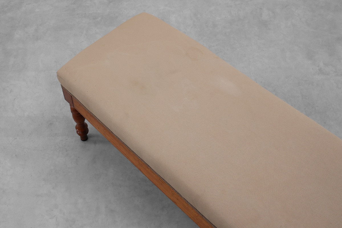 Elegant 19th-century Bench With Six Turned Legs, Circa 1840-photo-3