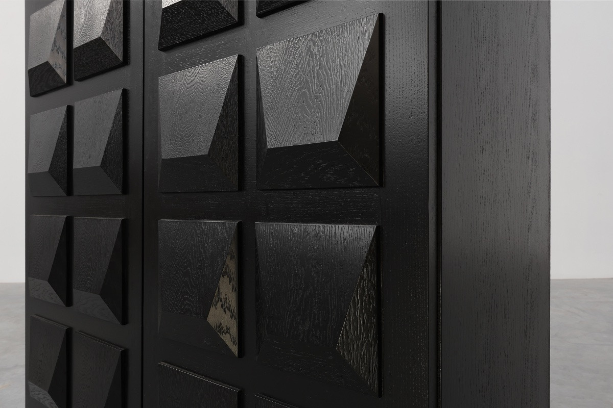 Brutalist Sideboard Or China Cabinet From The Mid-20th Century, Belgium, Circa 1970-photo-1