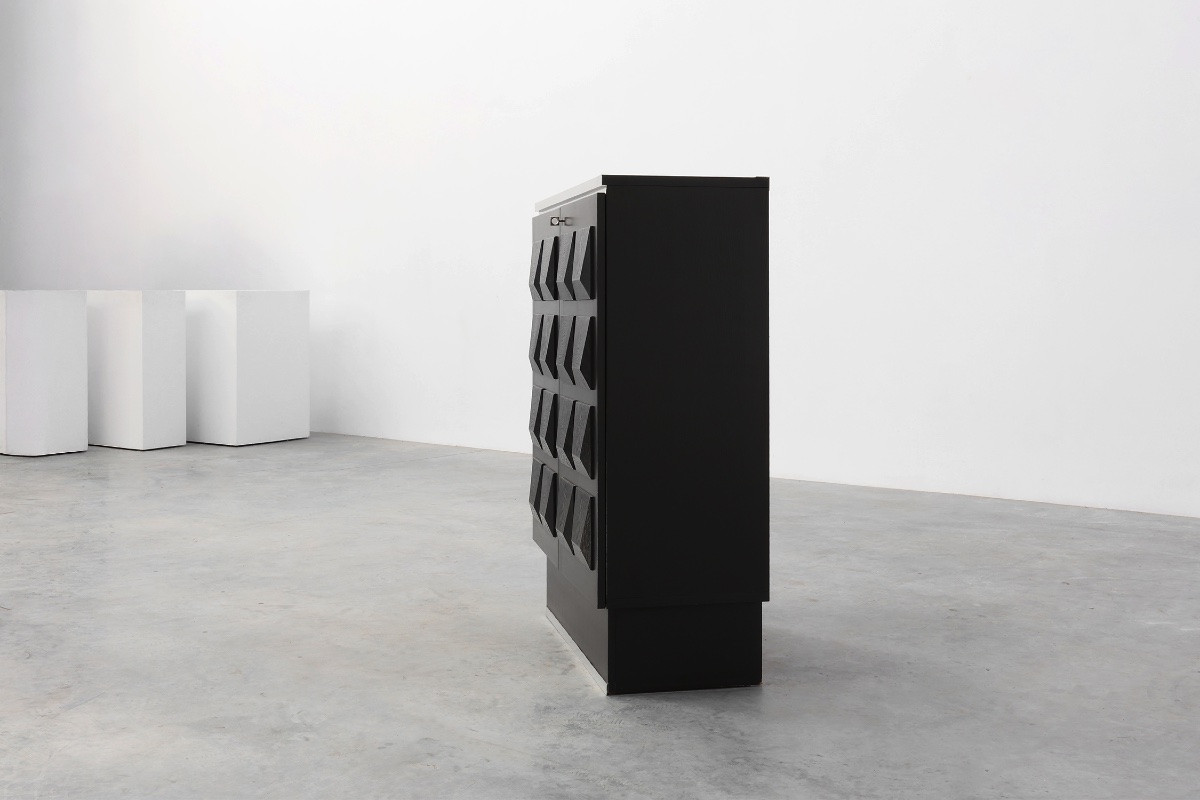 Brutalist Sideboard Or China Cabinet From The Mid-20th Century, Belgium, Circa 1970-photo-6