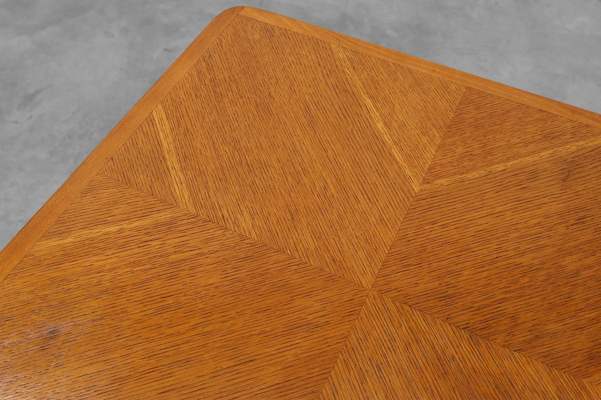 Belgian Art Deco Side Table With A Geometric Top, Circa 1920-photo-4