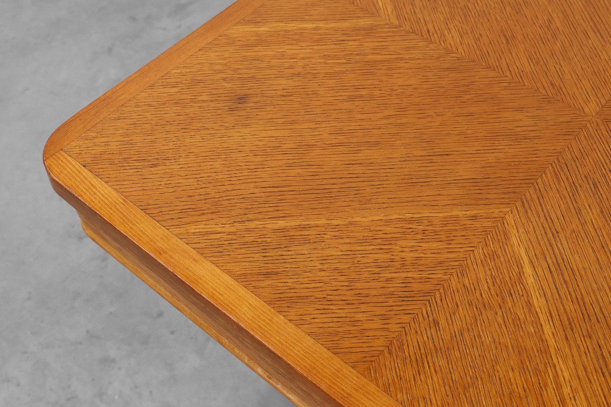 Belgian Art Deco Side Table With A Geometric Top, Circa 1920-photo-1