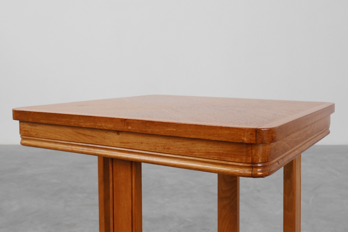 Belgian Art Deco Side Table With A Geometric Top, Circa 1920-photo-4