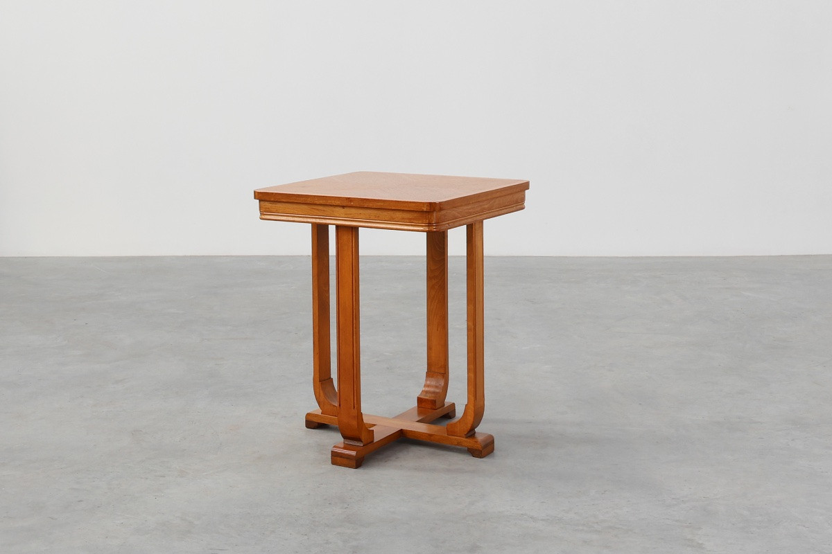 Belgian Art Deco Side Table With A Geometric Top, Circa 1920-photo-5