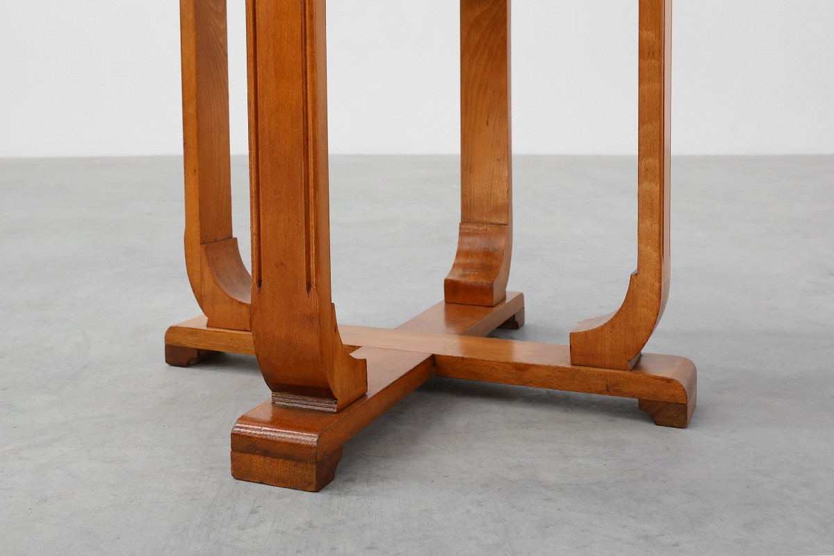 Belgian Art Deco Side Table With A Geometric Top, Circa 1920-photo-7