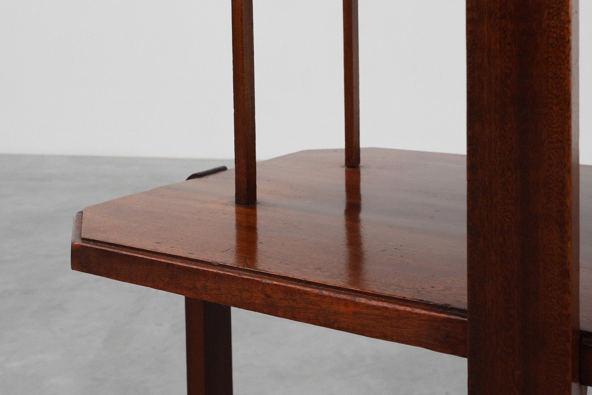 Art Deco Two-tiered Wooden Side Table Or Coffee Table, France, Circa 1920-photo-4