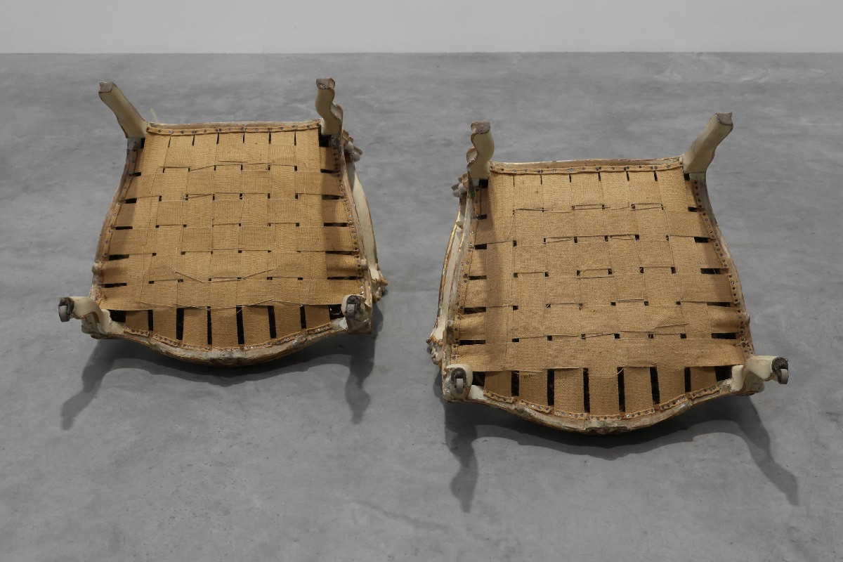 Suite Louis XV originale du début du XIXe siècle en bois sculpté, France-photo-3