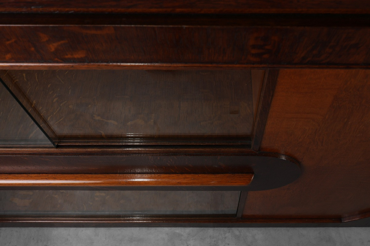 Large Art Deco Counter Attributed To De Coene, Belgium, 1920s-photo-4